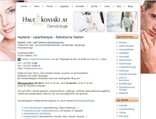 Tablet Screenshot of hautkontakt.at